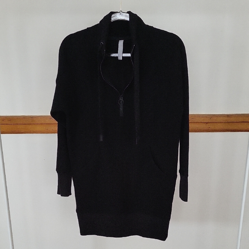 Athleta Sweatshirt Dress, Like-new!Black, XXS